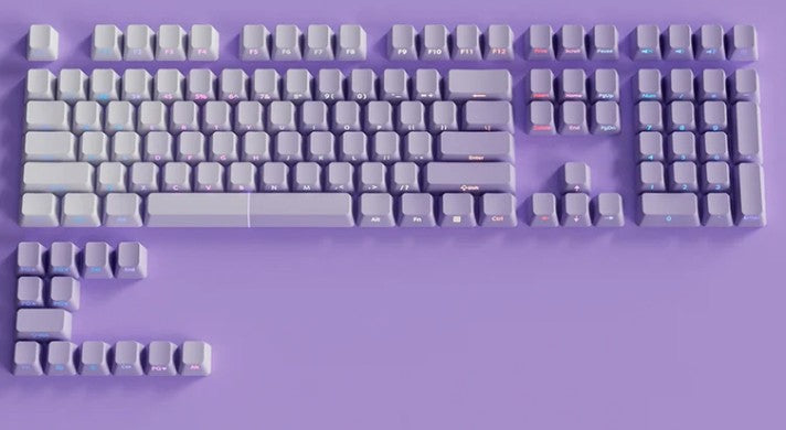 OEM Profile PBT Side Engraved Gradient Keycaps
